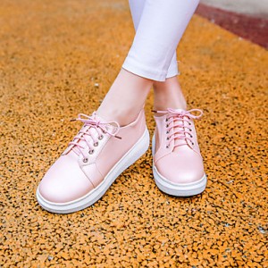 Women's Shoes Platform Comfort / Round Toe Oxfords Athletic / Casual Pink / Silver / Gold