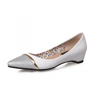 Women's Shoes GlitterLeatherette Flat Heel WedgesPointed Toe Flats Wedding Dress More Colors Available